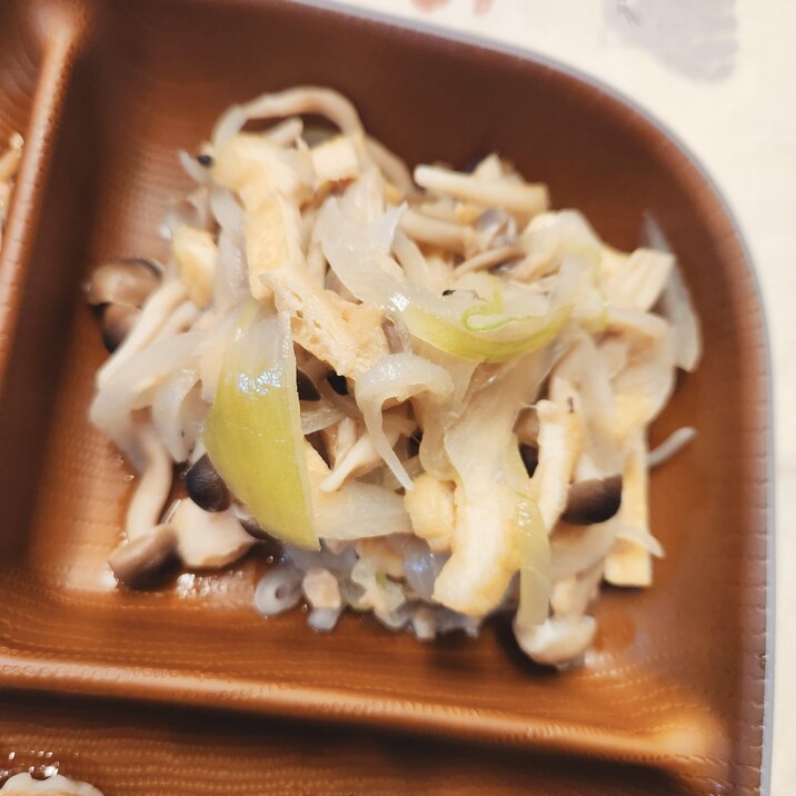【おかず】レンチン しめじと玉ねぎのツナ煮